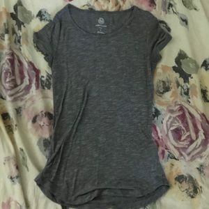 sonoma womens gray swoop neck tee
